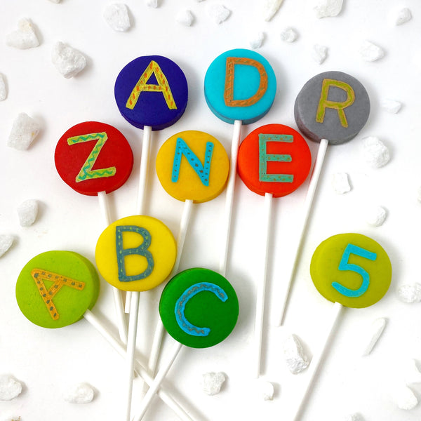 alphabet marzipan candy lollipops zander