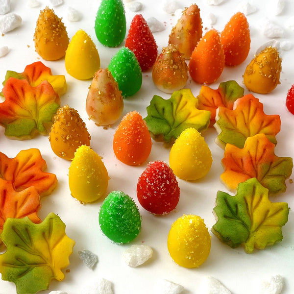 autumn leaves tree marzipan candy gift extra large