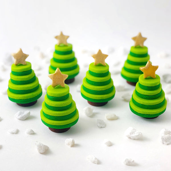 marzipan candy christmas tree full view