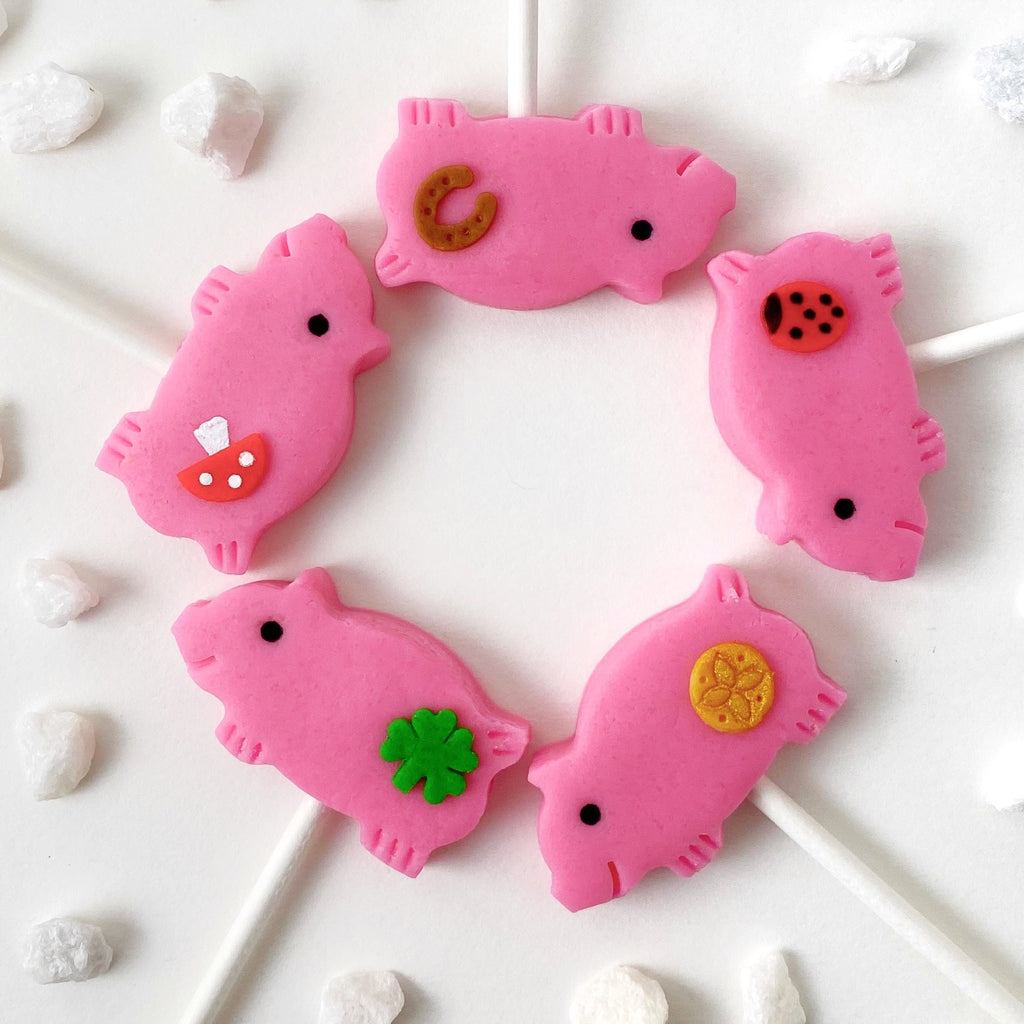 Christmas Gluckschwein Pigs Marzipan Candy Lollipops: Good Luck | marzipops Christmas Gluckschwein Pigs Marzipan Candy Lollipops: Good Luck | marzipops