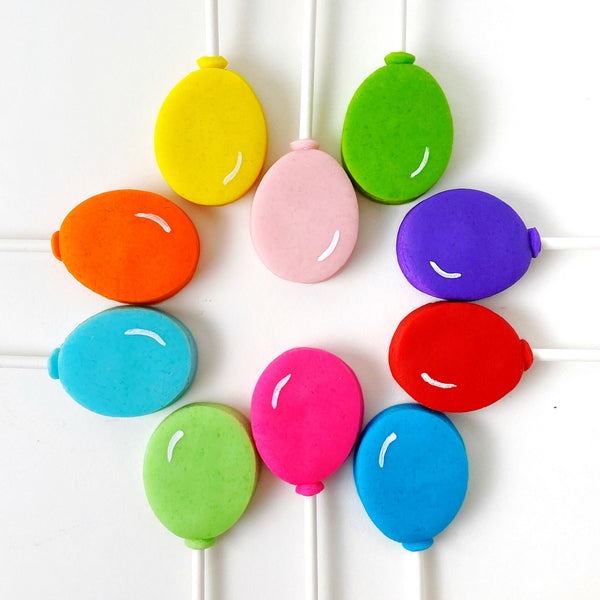 birthday marzipan balloon lollipops grid