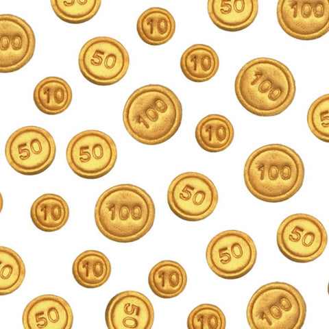 Hanukkah gold gelt coins mini marzipan candy bites