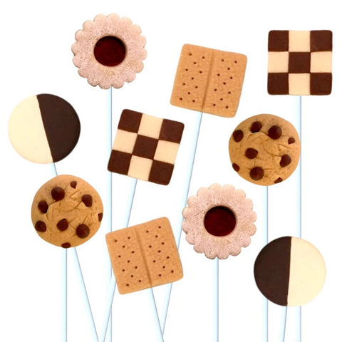 cookie collection marzipan candy lollipops