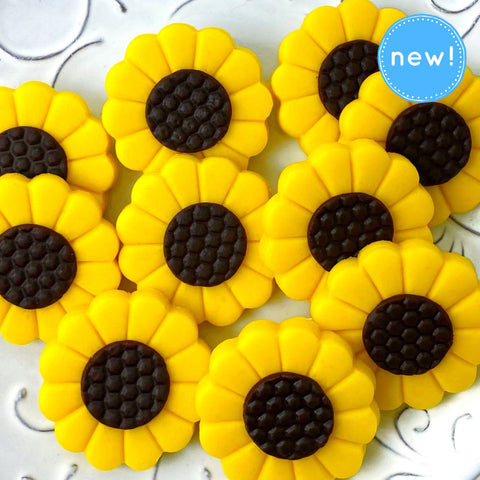sunflower marzipan candy tiles new