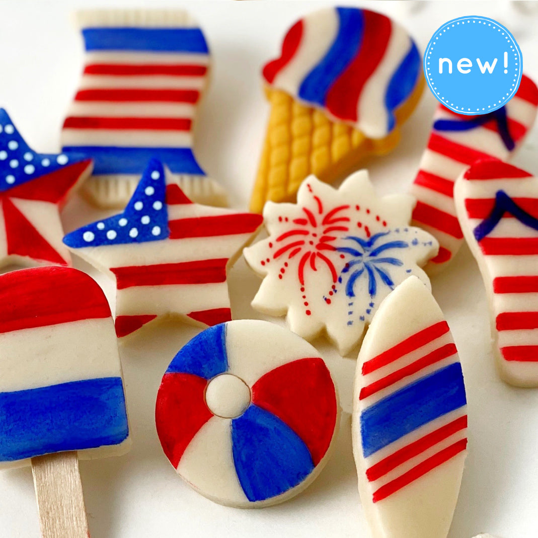 july 4th flag marzipan candy treats new