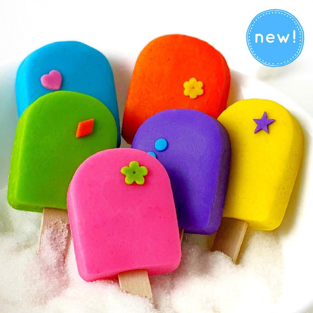 Marzipan Candy Assorted Colorful Popsicles