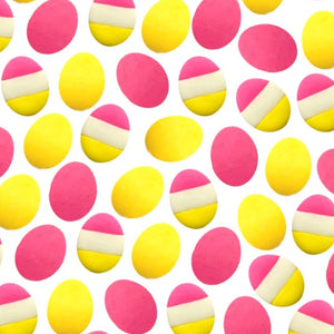 Easter eggs pink & yellow mini marzipan candy bites