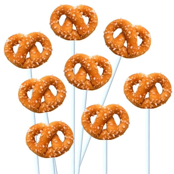 pretzels marzipan candy lollipops